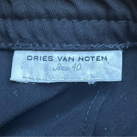 DRIES VAN NOTEN Black Wide Leg Pants with Side Zip Size 40 / fits like a 10 - Picture 4 of 5
